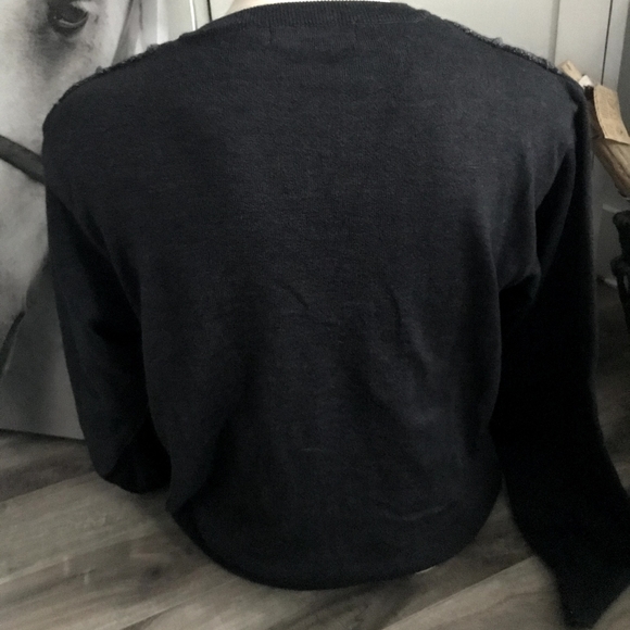 Sergio Louis Knit Sweater Grayish Blue Size M - Picture 2 of 5